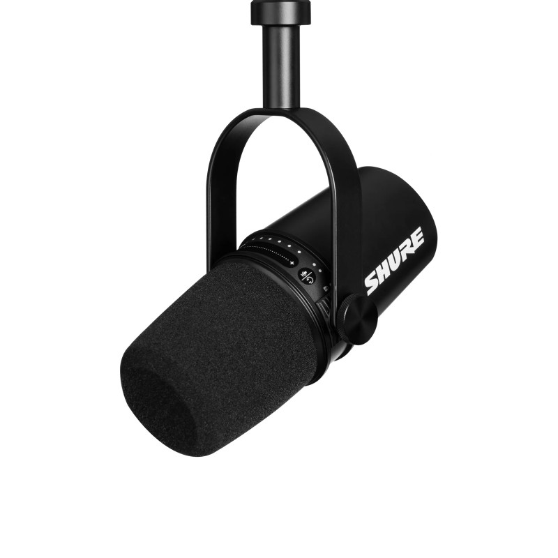 mV7-K - Mikrofon lektorski/wokalny ze złączem XLR/USB Czarny_WYCOFANE